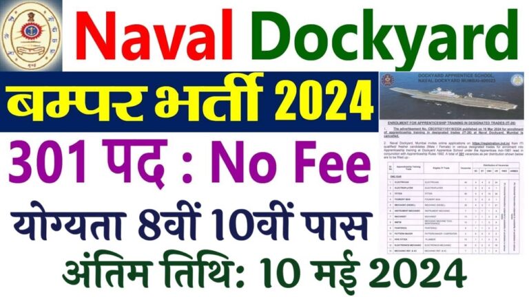 Naval Dockyard Vacancy