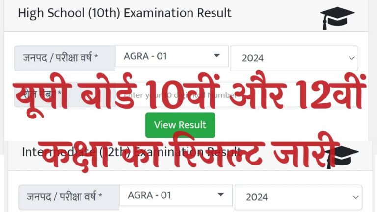 UP Board 10th 12th Result