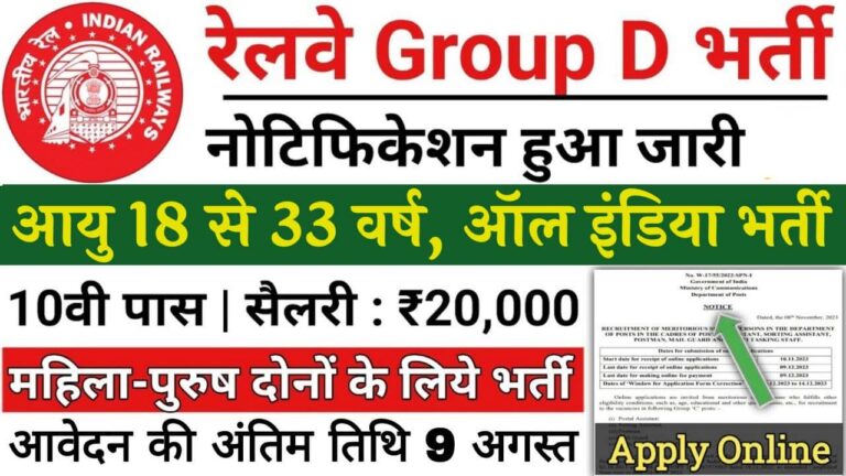 RRB Group D Vacancy