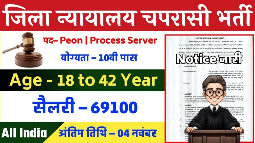 District Court Peon Vacancy